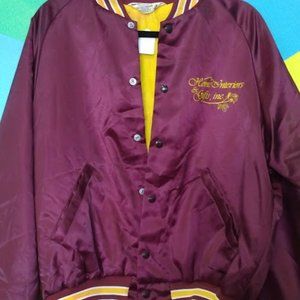 Vintage Maroon Baseball Jacket. Home Interiors Gifts INC SIZE M